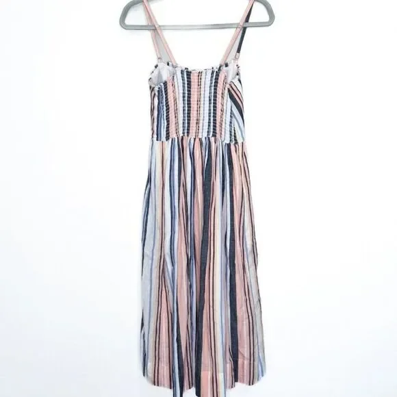 Free People Stripped Flowy Midi Dress - Picture 7 of 13